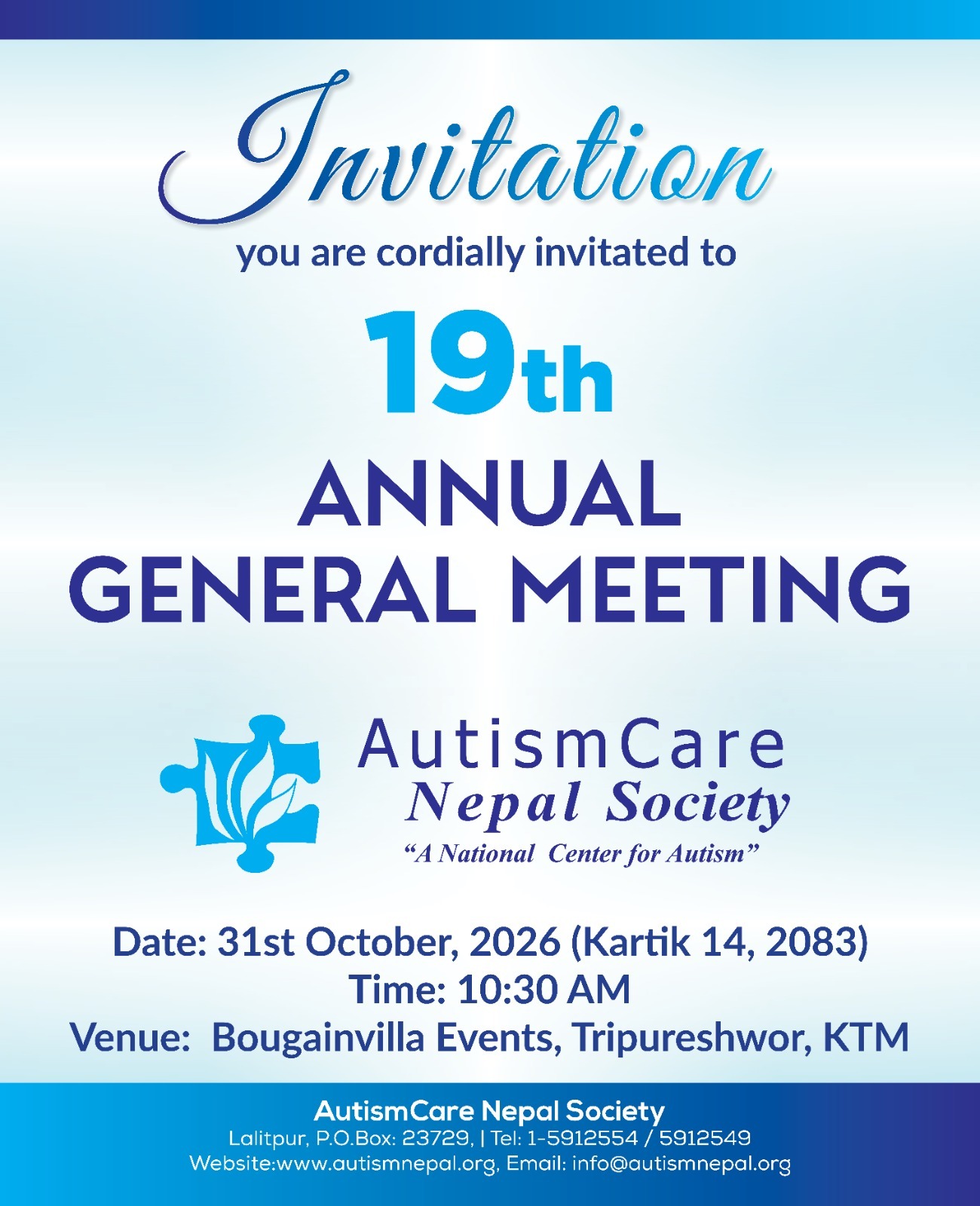 19th Annual General Meeting – AutismCare Nepal Society